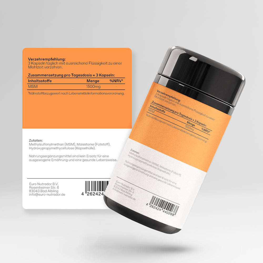 
                  
                    MSM - Methyl Sulfonyl Methan Kapseln
                  
                